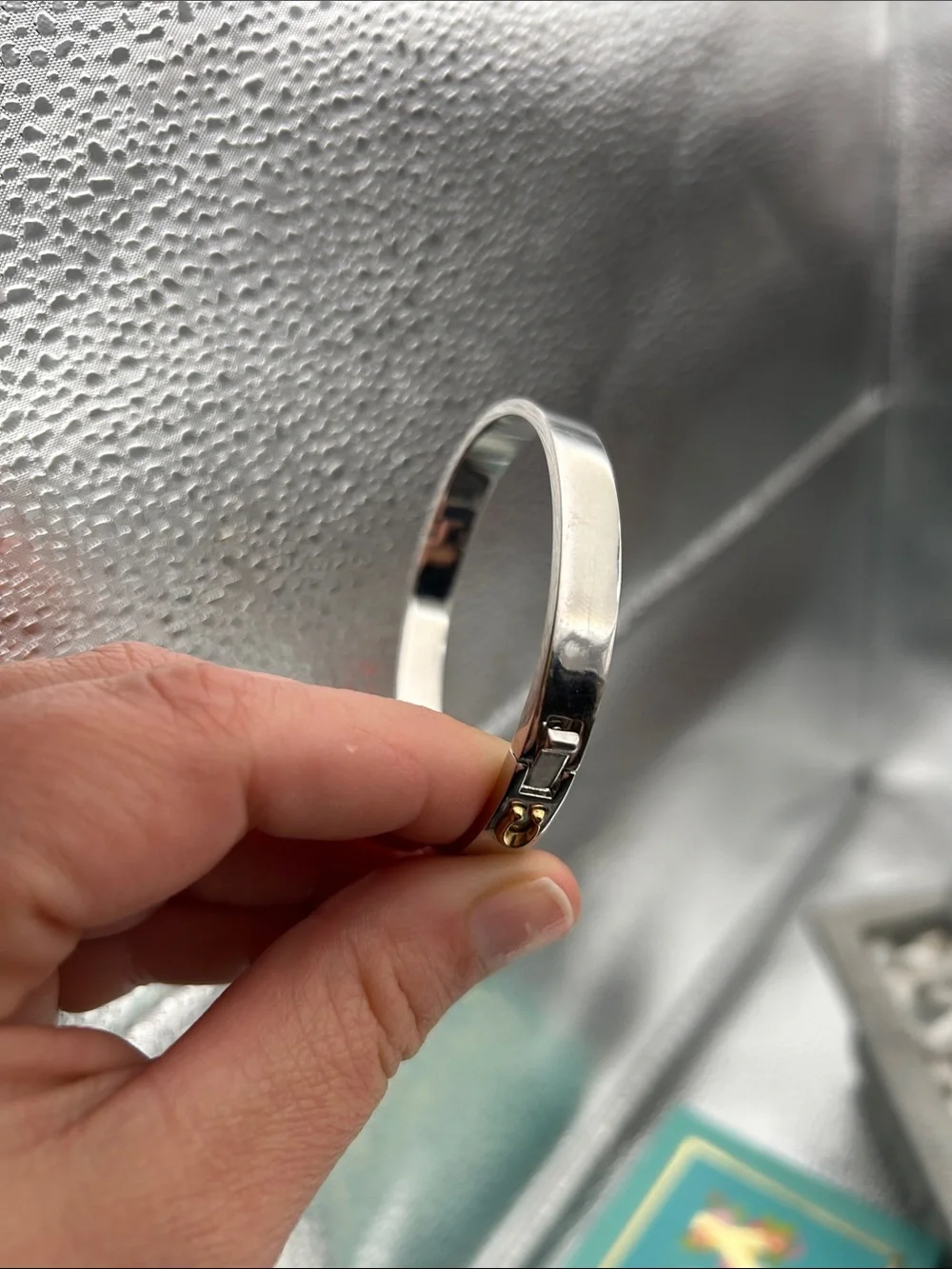Coach Signature C Hinged Bangle Bracelet - Picture 8 of 8